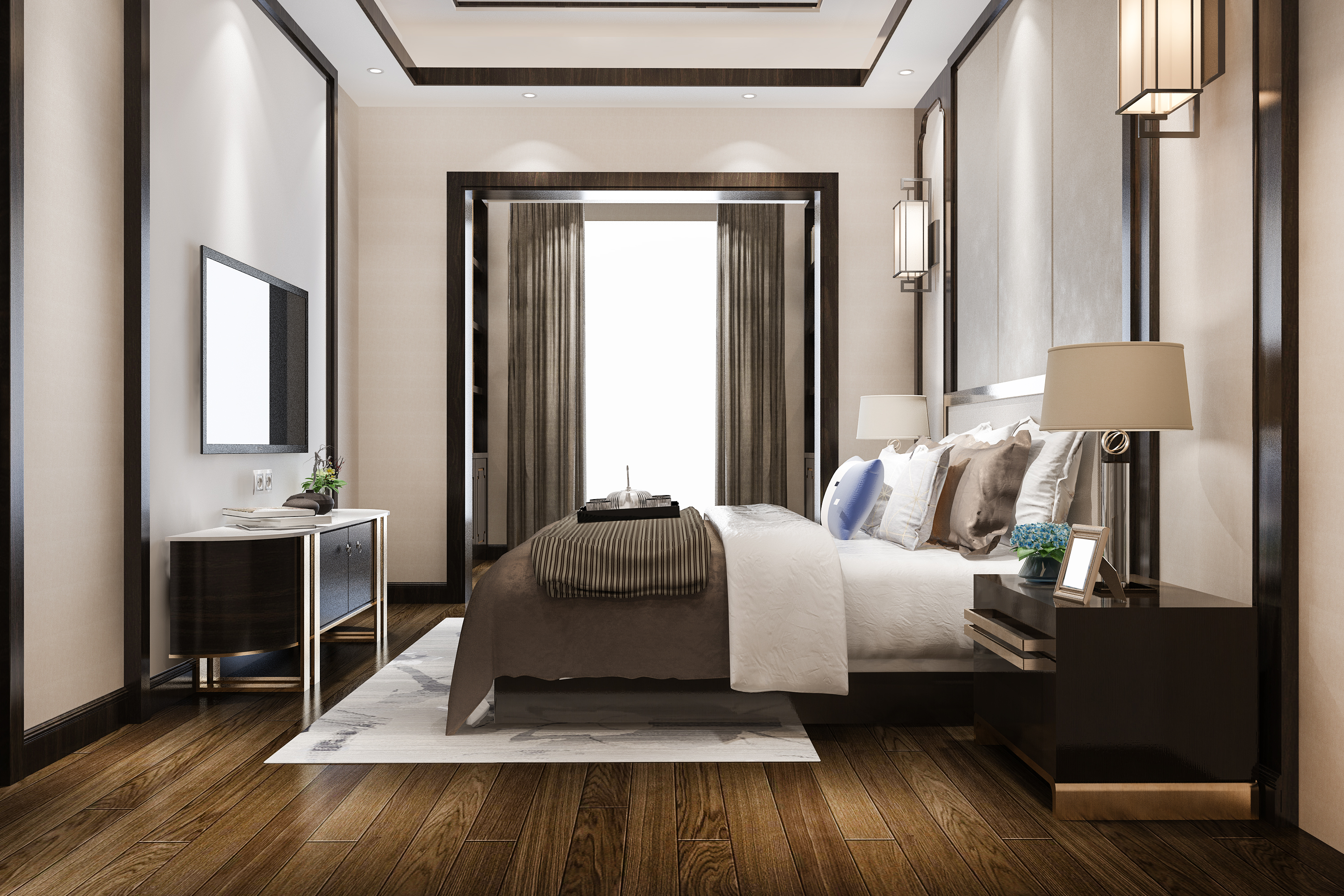 Cozy living space interior design